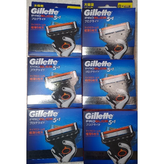 ジレット プログライド 替刃8個×6 Gillette