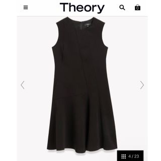 セオリー(theory)のTheory Classic Crepe Asym Drape DR(ひざ丈ワンピース)