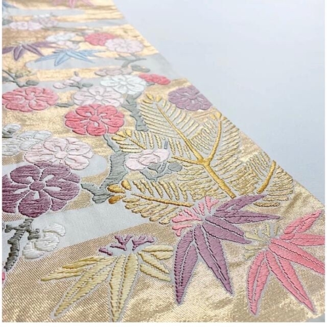 帯85。❀ 美品 秀品 六通帯 松竹梅 - 帯