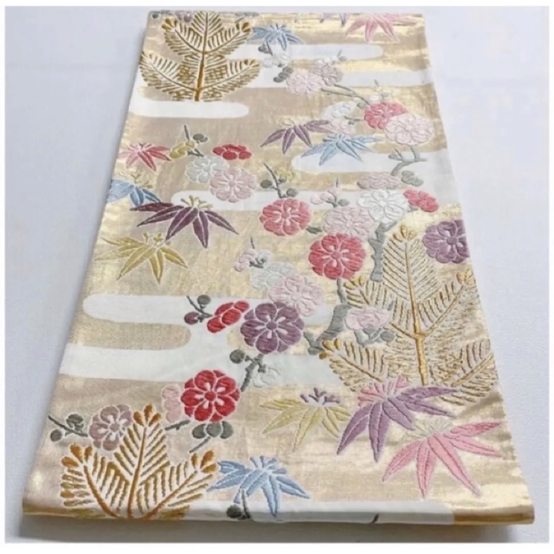 帯85。❀ 美品 秀品 六通帯 松竹梅 - 帯