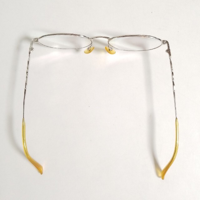 K14WG刻印あり 老眼鏡 メガネ ホワイトゴールド - サングラス/メガネ
