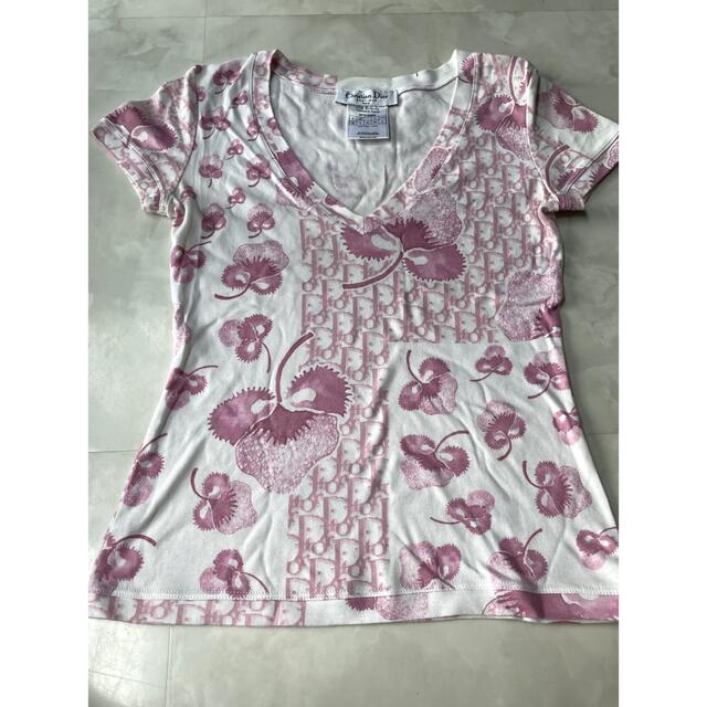 Christian Dior Tシャツ　トロッター柄　花柄