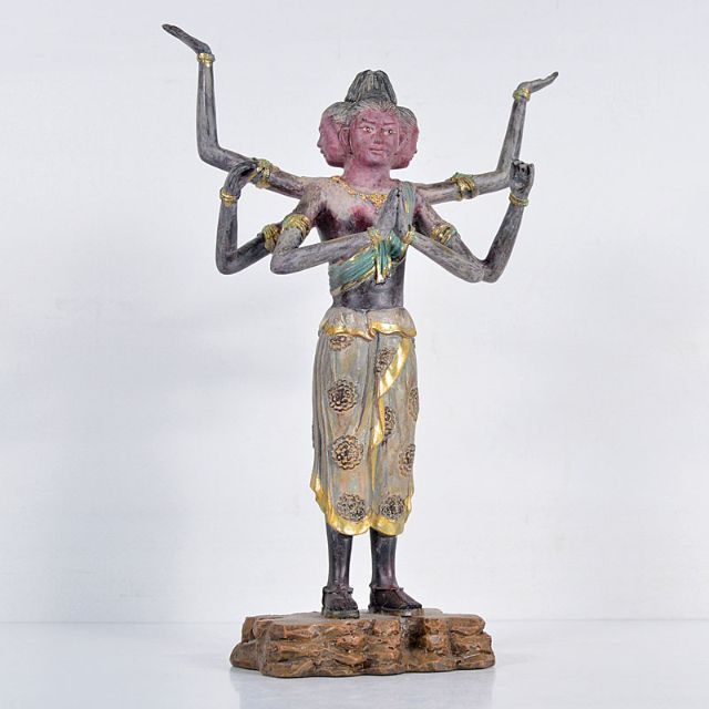 仏教美術　樹脂製　レプリカ　阿修羅像　仏像　置物　D　R4661