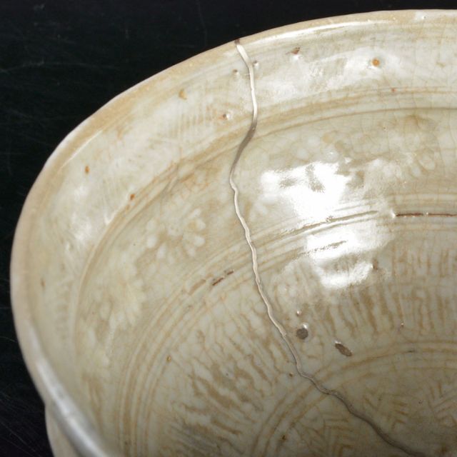 サマーセール ミニグランド バンドル 袱紗付 花三島茶碗 永楽善五郎造 茶道具 共箱 R4662 V 陶芸