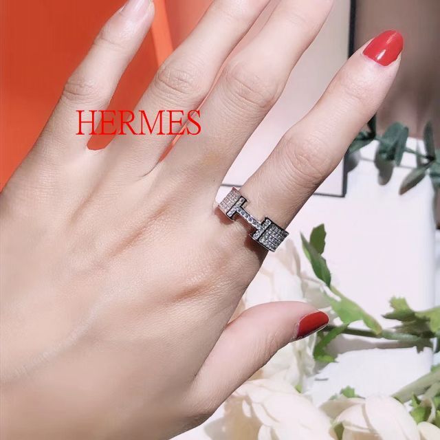 エルメス レアモデル!ヴィンテージ Hモチーフリング シルバー925 49