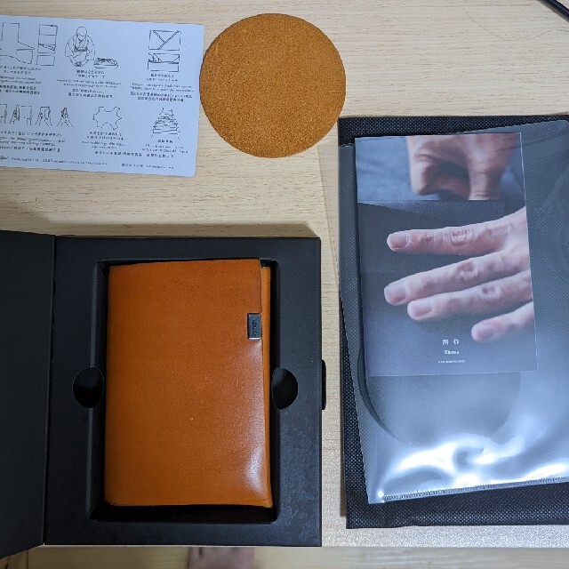 所作　財布　Short Wallet 1.0　オレンジ メンズのファッション小物(折り財布)の商品写真