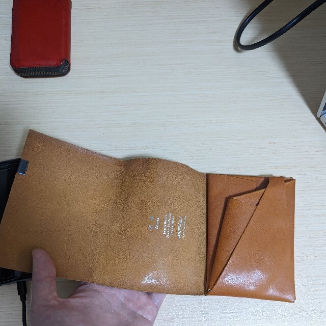 所作　財布　Short Wallet 1.0　オレンジ メンズのファッション小物(折り財布)の商品写真