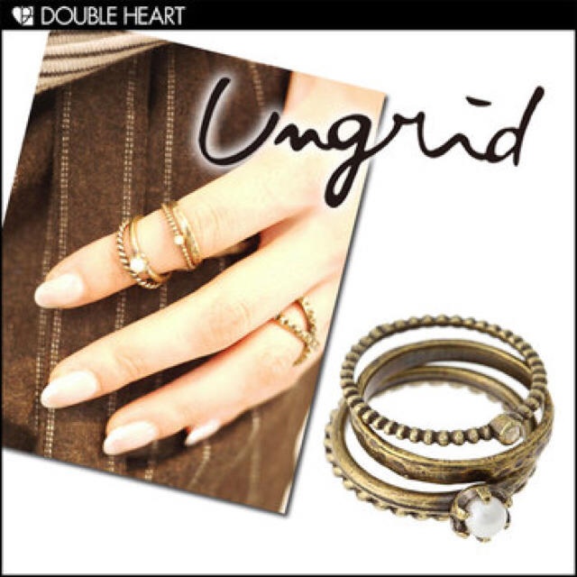 Ungrid(アングリッド)のUngrid 4連リング 新品 レディースのアクセサリー(リング(指輪))の商品写真