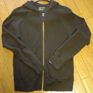 ステューシー(STUSSY)のSTUSSY サーマル フルZIPパーカー茶ブラウンSサイズjacketブルゾン(ブルゾン)