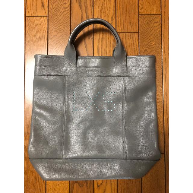 レディースLONGCHAMP leathertote フランス製　ロンシャン