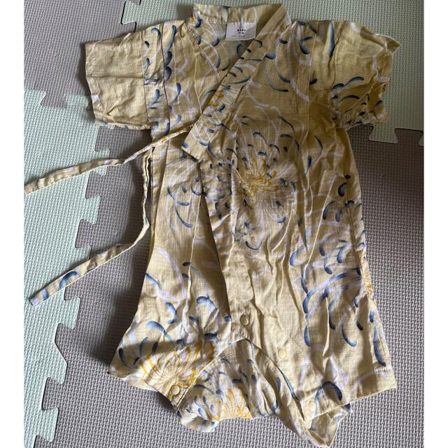 甚平　ロンパース 70-80 キッズ/ベビー/マタニティのベビー服(~85cm)(甚平/浴衣)の商品写真