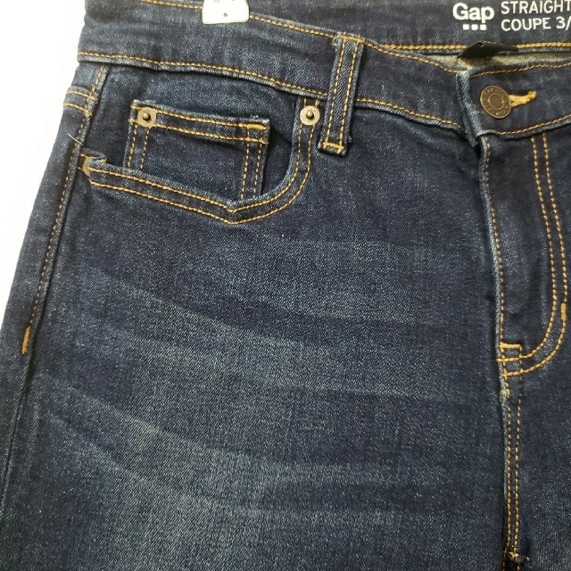 GAP(ギャップ)の【美品】GAP クロップドデニムパンツ STRAIGHT CROP L レディースのパンツ(デニム/ジーンズ)の商品写真