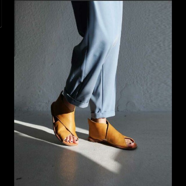 antiqua(アンティカ)の新品❗本革クロスサンダル レディースの靴/シューズ(サンダル)の商品写真