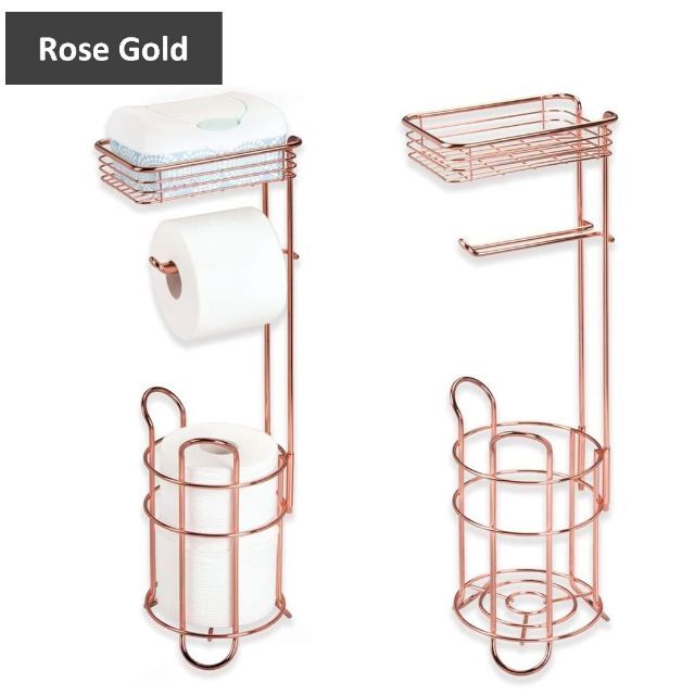 トイレットペーパーホルダー 収納 棚 トイレ Toilet/Rose Gold トイレットペーパーホルダー 収納 棚 トイレ Toilet/Rose Gold