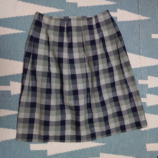 MARGARET HOWELL(マーガレットハウエル)のマーガレットハウエル＊ブロックチェックスカート レディースのスカート(ひざ丈スカート)の商品写真