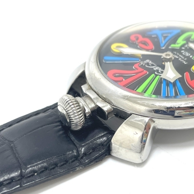GaGa MILANO(ガガミラノ)のガガミラノ GAGA MILANO マヌアーレ48 5010.02S 手巻 腕時計 SS シルバー メンズの時計(腕時計(アナログ))の商品写真