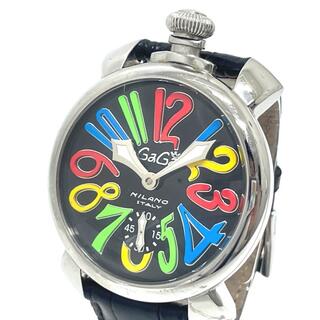 ガガミラノ(GaGa MILANO)のガガミラノ GAGA MILANO マヌアーレ48 5010.02S 手巻 腕時計 SS シルバー(腕時計(アナログ))