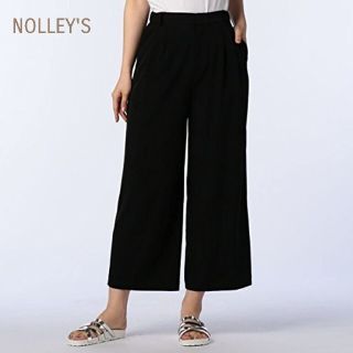 ノーリーズ(NOLLEY'S)のノーリーズ  シルキーリライムワイドパンツ  黒  M(カジュアルパンツ)