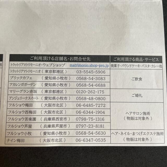 MRK 株主優待　5000円×2枚 チケットの優待券/割引券(ショッピング)の商品写真