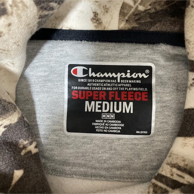 Champion SUPER FLEECE プルオーバーパーカー 総柄 入手困難 7