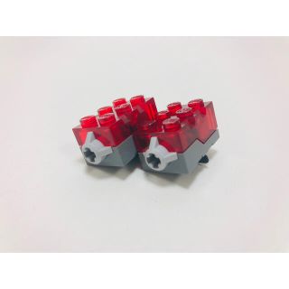 レゴ(Lego)の【新品未使用】レゴ　LEGO 光る　ブロック　ライトブロック　レッド　赤　2個(知育玩具)