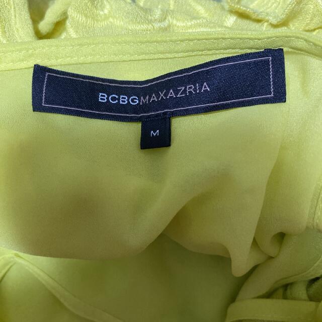 BCBGMAXAZRIA(ビーシービージーマックスアズリア)の１４日限定！最終価格！春に！美品！ビーシービージー！幸せの！素敵な黄緑ワンピース レディースのワンピース(ひざ丈ワンピース)の商品写真