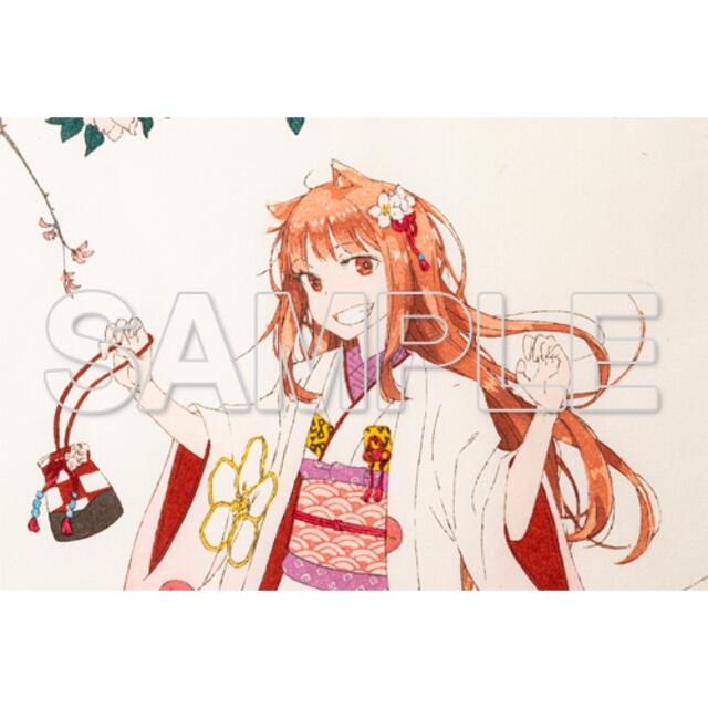 100枚限定 狼と香辛料 浮世絵木版画 狼桜美人図 ホロ 販売中の商品