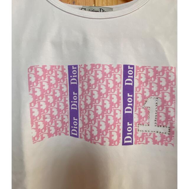 Christian Dior(クリスチャンディオール)の90s ヴィンテージ クリスチャン ディオール トロッター柄 半袖 Tシャツ レディースのトップス(Tシャツ(半袖/袖なし))の商品写真