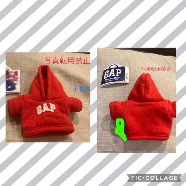 GAP(ギャップ)の匿名発送【新品•未使用品】ＧＡＰガチャ　赤パーカーのみ エンタメ/ホビーのおもちゃ/ぬいぐるみ(キャラクターグッズ)の商品写真