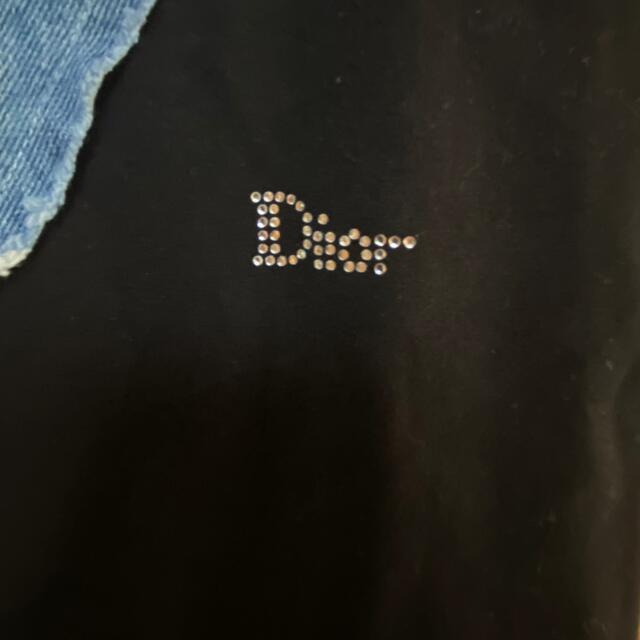 Christian Dior(クリスチャンディオール)の90s ヴィンテージ クリスチャン ディオール デニム切替 半袖 Tシャツ レディースのトップス(Tシャツ(半袖/袖なし))の商品写真