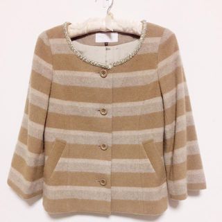 プロポーションボディドレッシング(PROPORTION BODY DRESSING)の✳︎美品✳︎ビジュー付コート(ピーコート)