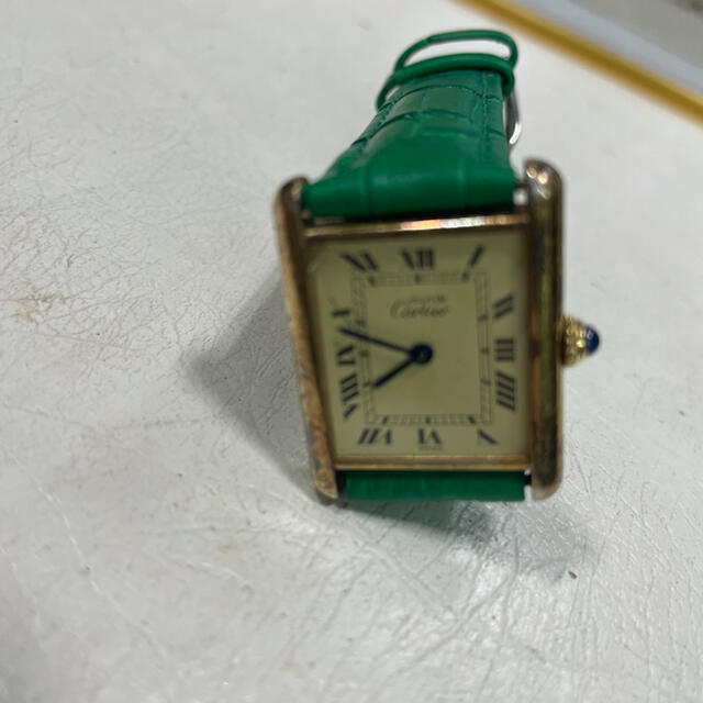 Cartier - カルティエ 腕時計 グリーンベルト 760の通販 by Cartier - カルティエ 腕時計 グリーンベルト 760の通販 by