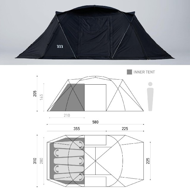 新品・未使用 ムラコ ZIZ 5P TENT SHELTER ジズ muracoスポーツ/アウトドア