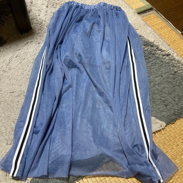 GU(ジーユー)の美品　guキッズ　メッシュスカート　160cm キッズ/ベビー/マタニティのキッズ服女の子用(90cm~)(スカート)の商品写真