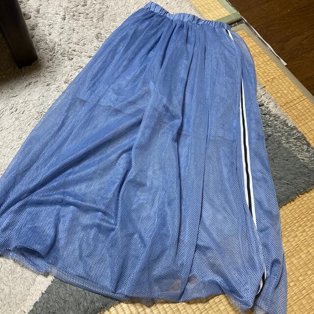 GU(ジーユー)の美品　guキッズ　メッシュスカート　160cm キッズ/ベビー/マタニティのキッズ服女の子用(90cm~)(スカート)の商品写真