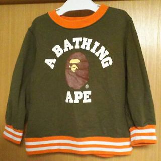 ベイプキッズ(BAPE KIDS)の金タグ☆ベイプBAPE KIDSトレーナースウェット110cmアベイシングエイプ(Tシャツ/カットソー)