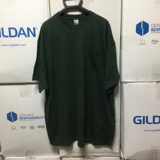 ギルタン(GILDAN)のGILDANギルダン@半袖無地Tシャツ@ポケット付@フォレストグリーン深緑2XL(Tシャツ/カットソー(半袖/袖なし))