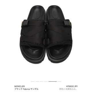 MONCLER モンクレール サンダル EU43(28cm位) 黒