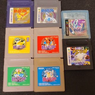 新しいスタイル GBソフト6点セット ポケモン/赤・緑・ピカチュウ・金