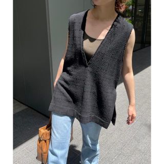 スピックアンドスパン(Spick & Span)のSpick & Span Italian fabric ツイードベスト(ベスト/ジレ)