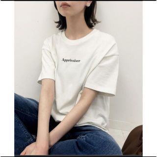 イエナ(IENA)のIENA イエナ　ロゴ　Tシャツ　ナチュラル　ベージュ(Tシャツ(半袖/袖なし))