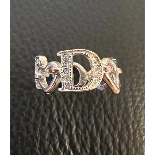 Christian Dior ディオール シルバー ハートロゴリング指輪アクセサリー