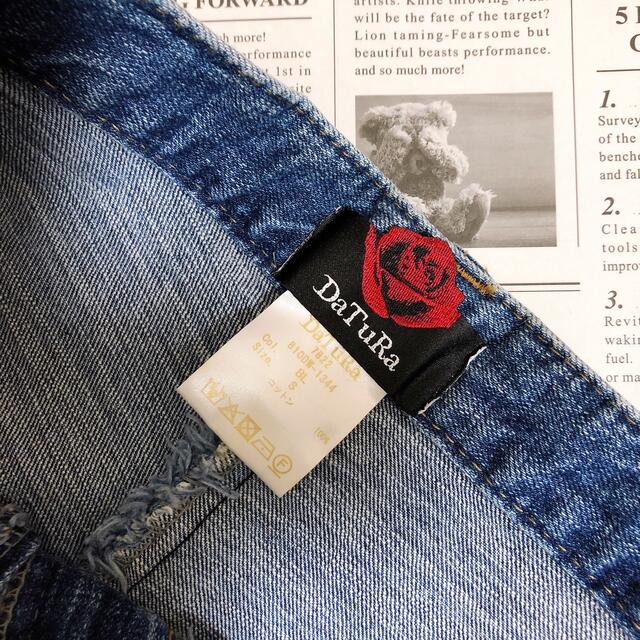 DaTuRa(ダチュラ)のダチュラ デニム スカート スカパン ブルー レディースのスカート(ミニスカート)の商品写真