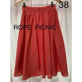 ロペピクニック(Rope' Picnic)のROPE  PICNICフレアスカート　サイズ38(ひざ丈スカート)