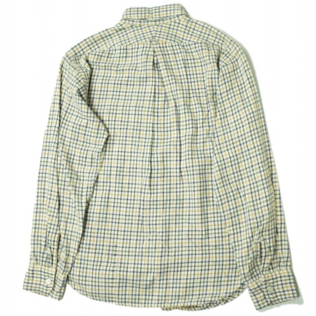 Engineered Garments(エンジニアードガーメンツ)のEngineered Garments エンジニアードガーメンツ アメリカ製 Tab Collar Shirt - Tattersall Plaid タッターソールチェック タブカラーシャツ XS ベージュ 長袖 チェック トップス【中古】【Engineered Garments】 メンズのトップス(シャツ)の商品写真