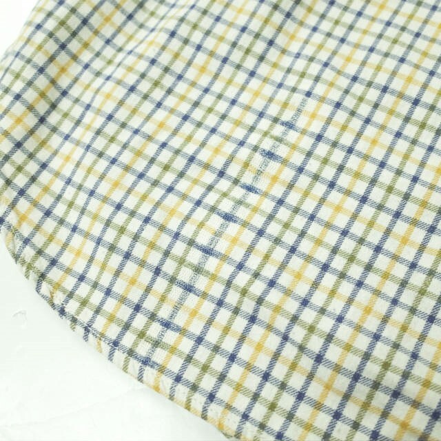 Engineered Garments(エンジニアードガーメンツ)のEngineered Garments エンジニアードガーメンツ アメリカ製 Tab Collar Shirt - Tattersall Plaid タッターソールチェック タブカラーシャツ XS ベージュ 長袖 チェック トップス【中古】【Engineered Garments】 メンズのトップス(シャツ)の商品写真