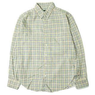 エンジニアードガーメンツ(Engineered Garments)のEngineered Garments エンジニアードガーメンツ アメリカ製 Tab Collar Shirt - Tattersall Plaid タッターソールチェック タブカラーシャツ XS ベージュ 長袖 チェック トップス【中古】【Engineered Garments】(シャツ)