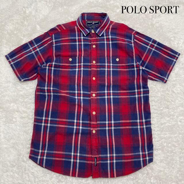 【POLO SPORT】 ポロスポーツラルフローレン 半袖チェックシャツ リネン