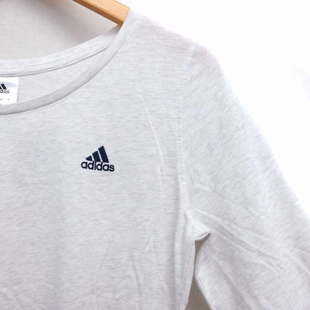 adidas(アディダス)のアディダス adidas 国内正規品 Tシャツ カットソー 丸首 長袖 綿混 レディースのトップス(Tシャツ(長袖/七分))の商品写真