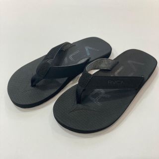 ルーカ(RVCA)のRVCA BLK（ブラック）7サイズ 夏便利なサンダルアイテム 新品未使用です！(ビーチサンダル)